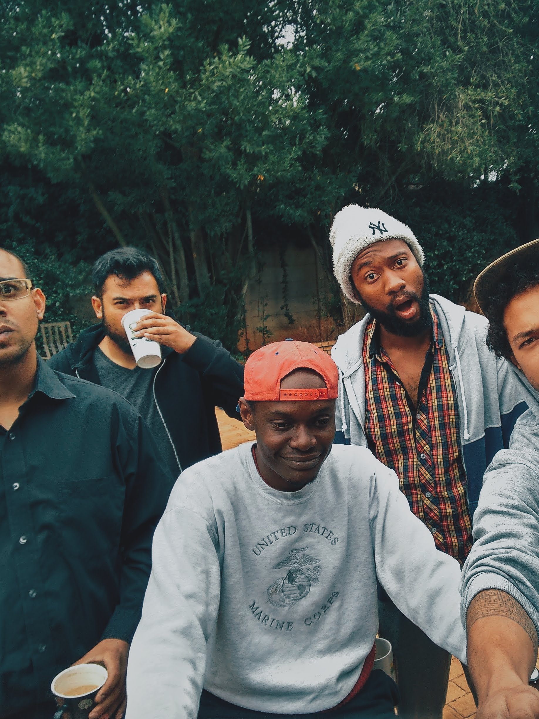 Photograph of the bean team in Kensington Pool House office around 2014.